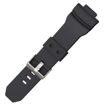 16mm Curea de Ceas Silicon Trupa Barbati Negre Sport Scufundări Cauciuc Watchbands Catarama Pentru Casio GA-150/200/201/300/310/GLX Watchbands