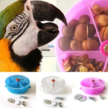 1 buc 13cm Diametru Inteligenta Pet Feeder Jucarii Papagal Trata Hunt Colivie Mesteca Jucărie Feeder