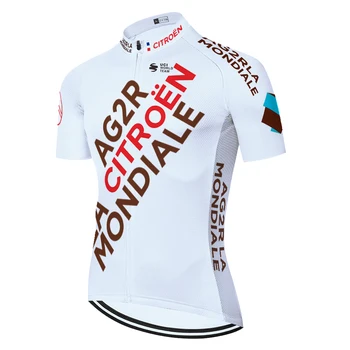 AG2R echipa pro camiseta ciclismo hombre iute uscat Respirabil maneci scurte maiot ciclismo hombre barbati tricou de biciclete
