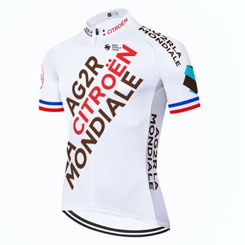AG2R echipa pro camiseta ciclismo hombre iute uscat Respirabil maneci scurte maiot ciclismo hombre barbati tricou de biciclete