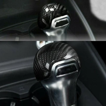 Fibra de Carbon negru Interior în Stil Schimbătorului de Viteze Cap Capac de Ornamente se Potrivesc Pentru Audi A3 S3 8V 2012 2013 2016 2017 2018