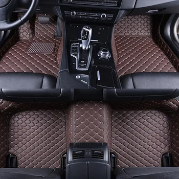 Auto Covorase Pentru Toyota Highlander XU50 Kluger 2016 2017 2018 2019 5seats Piele Covoare Auto Interior Accesorii