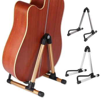 Ușor Rack Chitaristul Titular Chitara Sta Aliaj De Aluminiu Instrument Cu Coarde Pliabil Bass Portabil Pliant
