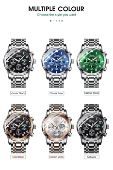 DITAWATCH Nou Brand de Top de Lux 2020 Moda Barbati Ceasuri Sport din Oțel Inoxidabil Cronograf Cuarț Ceas pentru Bărbați Relogio Masculino