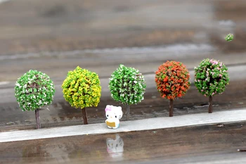 100BUC Zână Grădină de Copac in Miniatura Flori Mingea Model Mini Peisaj Ornamente pentru Acasă de Crăciun Anul Nou Decorare Culoare Aleatorii