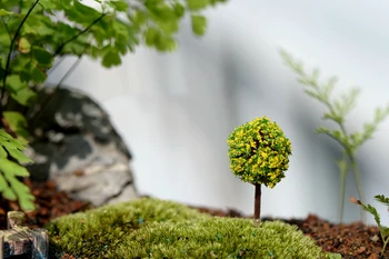 100BUC Zână Grădină de Copac in Miniatura Flori Mingea Model Mini Peisaj Ornamente pentru Acasă de Crăciun Anul Nou Decorare Culoare Aleatorii