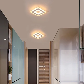 Montare pe suprafață, cu Led-uri Moderne candelabru Lumini pentru camera de zi dormitor Ultra-subțire lamparas de techo Dreptunghi candelabru corpuri