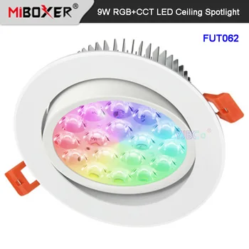 Miboxer 9W RGB+CCT Plafon cu LED-uri Spotlight Estompat FUT062 AC110V 220V led Downlight unghi Reglabil Suport Inteligent APP Telefon