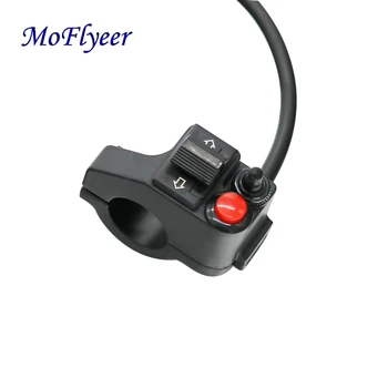 MoFlyeer Motociclete Modificate Ghidon Multi-funcția de Faruri Comutator de Direcție Comutator Claxon Dublu Flash