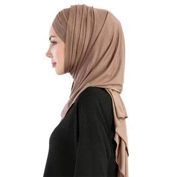 2020 NOU musulman instand șal jersey hijab fularul islamic feminin moale văl turban hijab femme musulmani foulard cap scaves