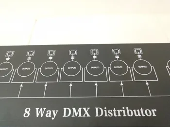 NOUA Lumină de scenă DJ DMX512 splitter semnal luminos Splitter amplificatoare 8 mod DMX distribuitor de echipament pentru scenă