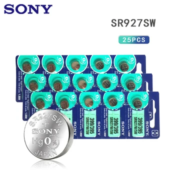 25pcs Sony Oxid de Argint Celule Monedă Baterie de 1.55 V ag7 litera LR927 Baterii Buton LR57 395 SR927W GR927 399 523G7A Pentru a Viziona Jucarii