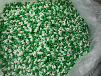 3# 500pcs!verde-alb culoare capsule goale de dimensiune 3,capsule goale de dimensiune 3,separate sau închis capsule goale)