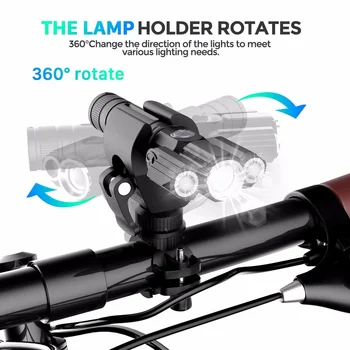 Puternic lanterna LED-uri USB Reîncărcabilă Biciclete Lumina de Drum cu Bicicleta Far T6 Lanterna LED-uri Impermeabil lampa pentru Echitatie, Camping