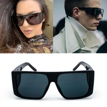 Dintr-o bucata ochelari de Soare Barbati Femei 2019 Brand de Lux lunetele de soleil homme de Epocă Supradimensionate Soare glasse Om Oglindă ochelari de protecție