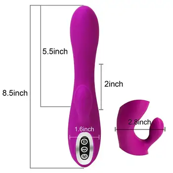 Super Puternic Dual Motor rezistent la apa G Spot Rabbit Vibrator Adult Jucarii Sex cu Stimulator pentru Clitoris Femei Vaginul și Clitorisul