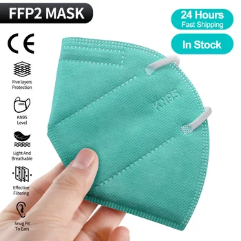 5-100buc ffp2mask Reutilizabile kn95 măști certificate adult ffp2reutilizable mascherine KN95 Mascarillas mască de Față Măști de Protecție