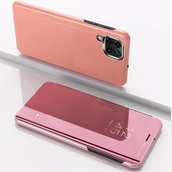 Pentru Samsung A12 Caz de Moda de Lux, Coperta din Piele Flip Mirror Caz Pentru Samsung Galaxy A12 2020 A42 5G Cazuri de Telefon Fundas 12