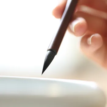 Caligrafie Chineză Scris Perie Stilou Nevăstuică Păr Perie Stilou Pentru Mic Script-Ul Regulat Desen Student La Arte Papetărie Alimentare De Artizanat