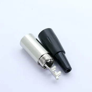 50pcs Mini Aviației, Conector XLR de sex Masculin Plug,3 4 5 pini, Aliaj de Zinc+cupru pini pentru microfon Microfon Audio-Video Conectarea