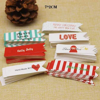 100buc Hârtie Hang Tag-uri Merry Xmas Categorie Eticheta Decor de Crăciun Cadou Etichete Etichete de Vacanță Consumabile Partid de Ambalare Decor