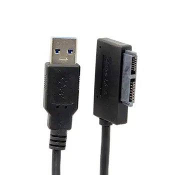USB 3.0 la 7+6 13Pin Slimline SATA Laptop CD/DVD-ROM Unitatea Optica Cablu Adaptor