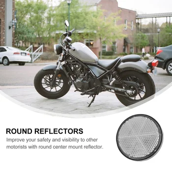 10 Buc Premium Motocicleta Rundă De Lumină Reflector Motocicleta Decor Consumabile