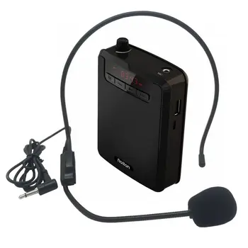 Rolton K300 Portabil Amplificator de Voce Trupa de Talie Clip cu FM TF MP3 Powerbank pentru Ghizi Turistici, cadre didactice de Predare Microfon