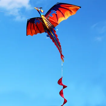 3D Dragon 100M Zmeu Singură Linie Cu Coada Zmee în aer liber Jucărie Distractiv Zmeu de Familie în aer liber Jucărie Sport dragon de zbor zmeu jucarii zburatoare