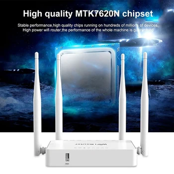 WE1626 Router Wireless 2.4 G 300Mbps Router WiFi 5 Porturi Router cu 4 Antene Externe