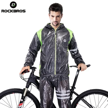 Rezistent la apa ROCKBROS Ciclism Biciclete Jersey Pelerina de ploaie Drumeții Jacheta Reflectorizanta Unisex Respirabil Camping Sport Haine Echipamente