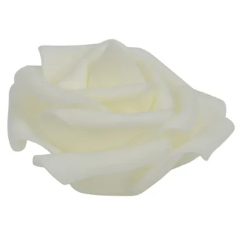 100BUC Spuma de Flori de Trandafir Bud Petrecere de Nunta Decoratiuni Flori Artificiale Diy Meșteșug Alb-Crem