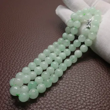 10mm Verde Smarald Colier Margele Bijuterii Jad Jadeit Amuleta de Moda Naturale Farmec Cadouri pentru Femei Barbati