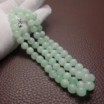 10mm Verde Smarald Colier Margele Bijuterii Jad Jadeit Amuleta de Moda Naturale Farmec Cadouri pentru Femei Barbati