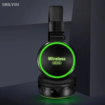 SMILYOU LED Lumina Rece Copii Căști fără Fir Bluetooth 5.0 Căști de Gaming Headset Cu Microfon Pentru Toate Telefoanele Ca Cadou