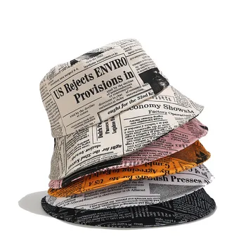 Noi unisex Toamna femei casual din bumbac pălărie găleată ziarul pescar capace de Pescuit, de vânătoare soare pălărie Panama capace gorros