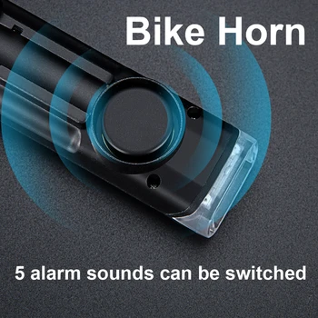NEWBOLER Biciclete Față de Lumină Inteligent Inducție Biciclete Lumina Cu Corn USB Reîncărcabilă LED Ciclism rezistent la apa Lanterna Far