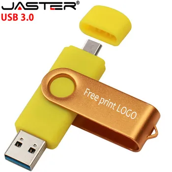 JASTER 1BUC gratuit logo-ul personalizat USB 3.0 OTG Usb Flash Drive 4GB 8GB 16GB 32GB 64GB Stilou pentru telefonul Mobil Android Micro transport