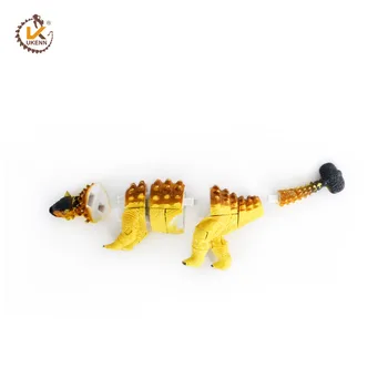 UKENN 4 buc dinozauri 3D puzzle ou 4766-6 de învățământ jucărie foarte distractiv kadis animale