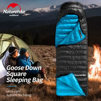 Naturehike CW400/CWZ400 Sac de Dormit din puf de Gâscă FP750/FP550 Plic Tip Camping Sac de Dormit Singură Persoană Cald Iarna Călătorie