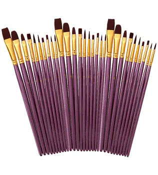 10 buc/set Pensule Desen Acuarelă Perii de Nailon Pictura Perie pentru Școala de Artă Alimentare cu Perii