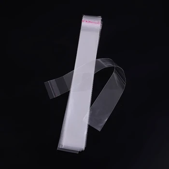 1000pcs 3cm Lățime Transparent Auto Sigilare Pungi de Plastic de Bijuterii Cadou de Ambalare Sac de Celofan Lung, Stilou, Creion Sac Sac Subțire