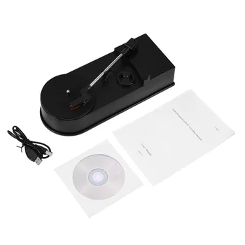 VLIFE Portabil Mini USB 2.0 placă Turnantă LP Vinil Înregistrare Audio Player MP3 CD Studio Convertor Stereo Cartuș Ceramic ABS