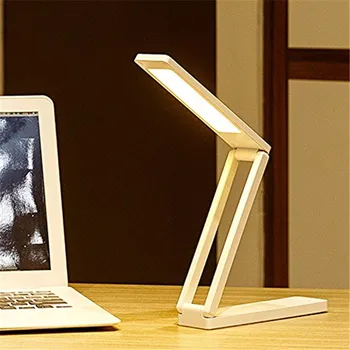 Wrumava Estompat de birou LED-uri lumină de carte Pliabil Baterii Citit Lampă de Masă Lumină de Control Tactil Calendar, Ceas cu Alarmă de Temperatură