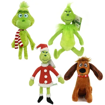4buc/Lot Nou 28-32cm Cum Grinchs Furat Jucării de Pluș de Crăciun Grinch Max Câine Moale Umplute Papusa pentru Copii Cadou de Crăciun