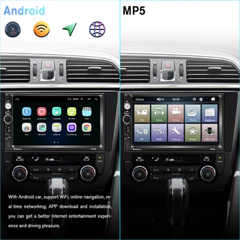 Podofo Auto 2din Radio Android GPS Navi WiFi 7