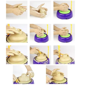 Mini BRICOLAJ Handmake Ceramice Mașină de Ambarcațiune de Copii Jucării Pentru Fete Baieti Ceramica Jante de Arte Și Meserii Copil Jucărie cel Mai bun Cadou Nou