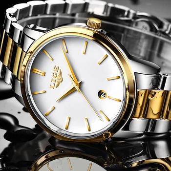 LIGE Ultra subțire de Moda Ceas de mână de sex Masculin 2018 Brand de Top Afaceri de Lux Ceasuri Impermeabil rezistent la zgarieturi Bărbații se uită la Ceas +CUTIE