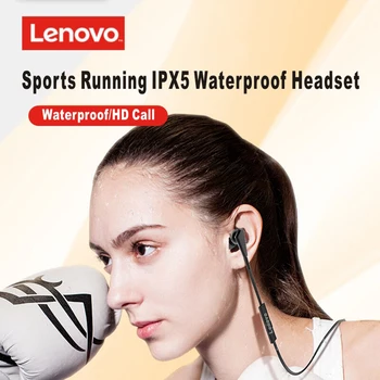 Lenovo HE01 Bluetooth 5.0 Susținere Wireless Căști Stereo Sport Magnetic setul cu Cască Bluetooth Sport Funcționare Impermeabil Cască