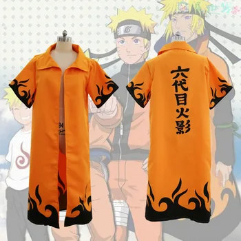 Naruto Shippuden Cosplay Mantie 4-a și a 6-lea Hokage Mantie Halat Alb Cape Praf Haina Unisex-al Patrulea Hokage Minato Namikaze Uniformă